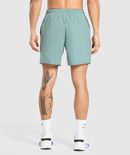 Gymshark Arrival 7" Shorts Celeste Blue