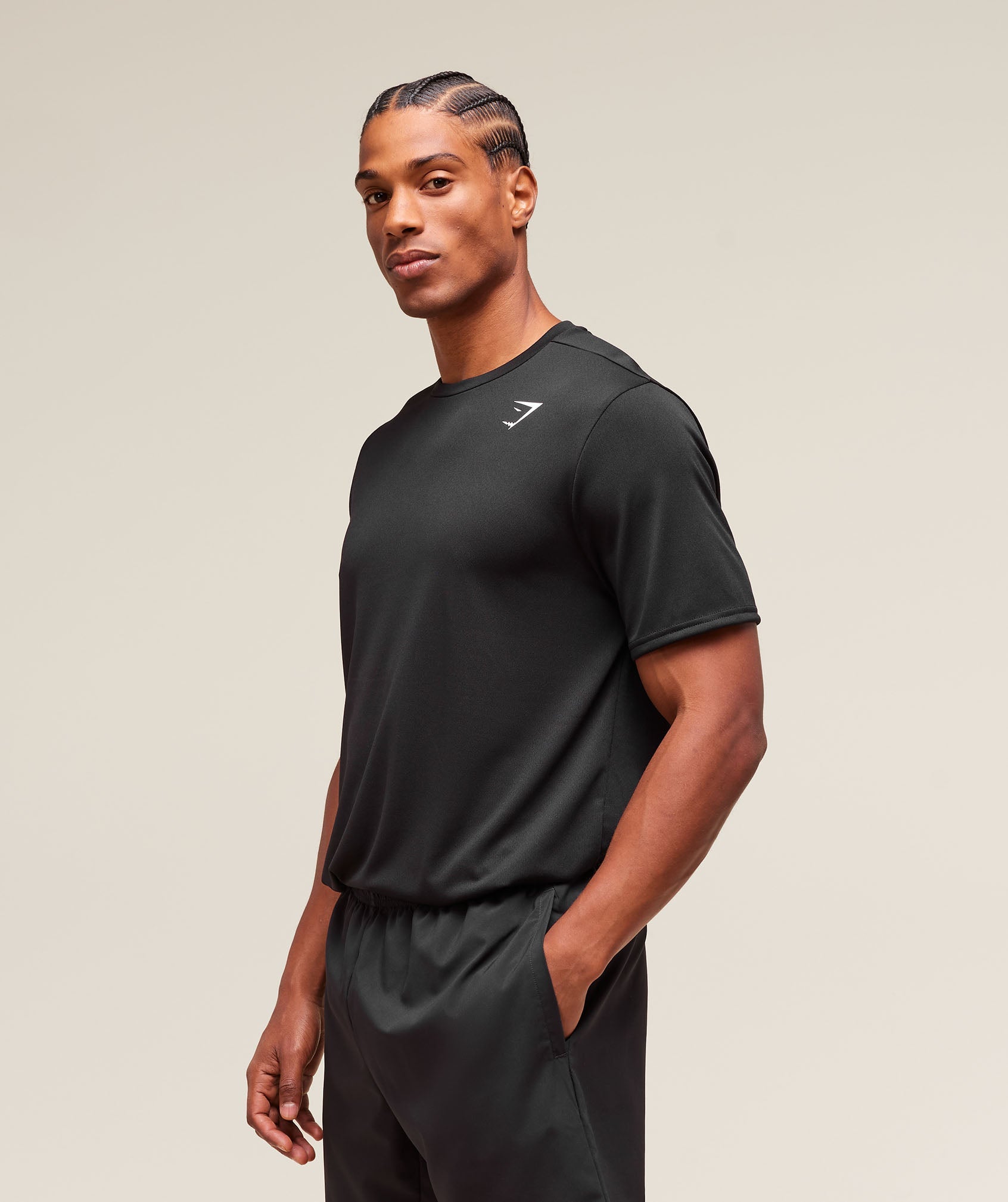 Gymshark Arrival T-Shirt (Tall) Black