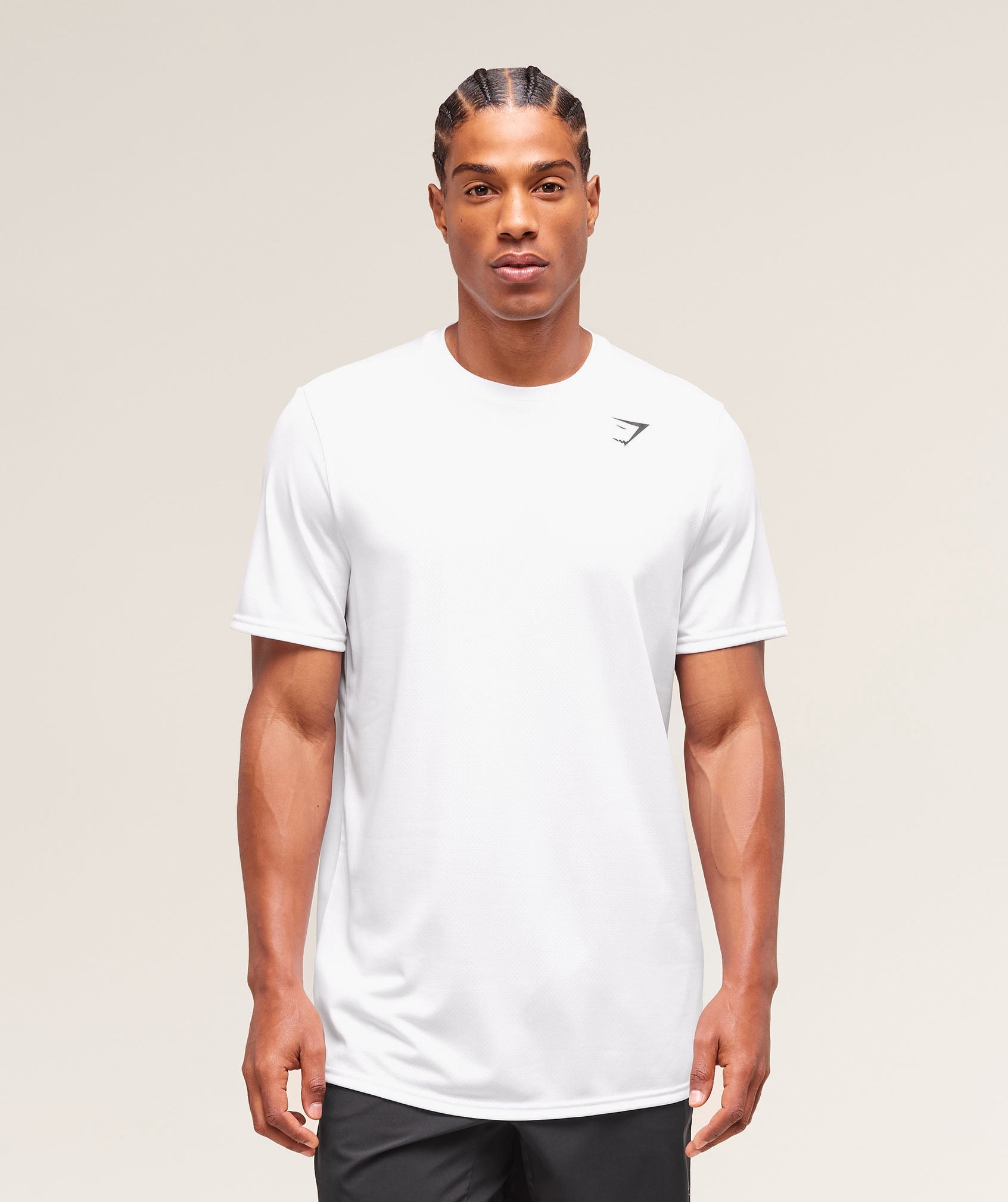 Gymshark Arrival T-Shirt (Tall) White