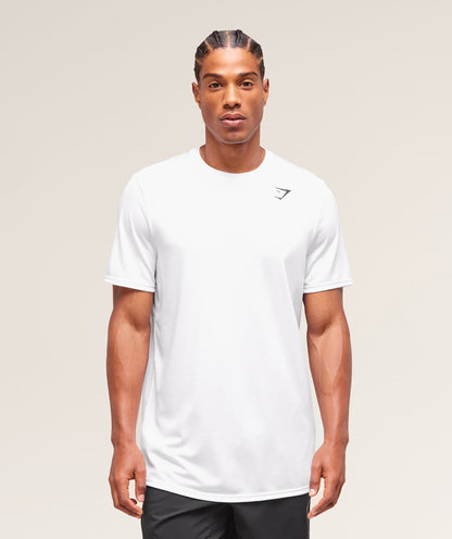 Gymshark Arrival T-Shirt (Tall) White