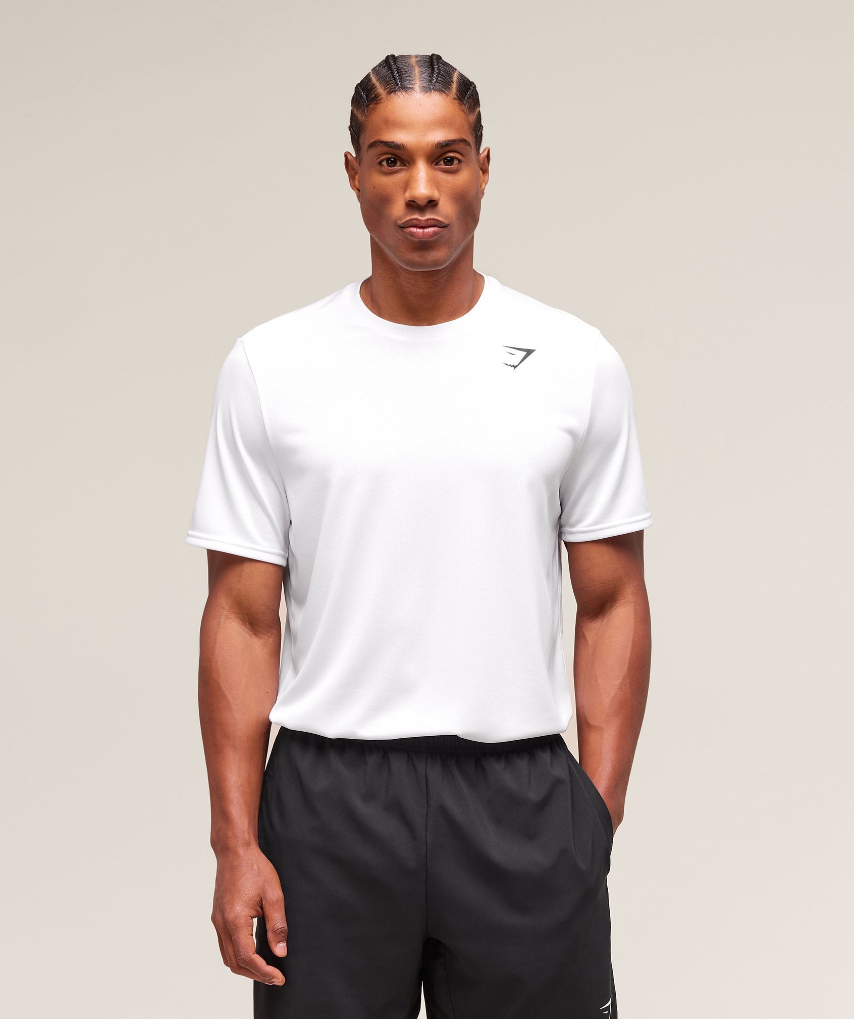 Gymshark Arrival T-Shirt (Tall) White