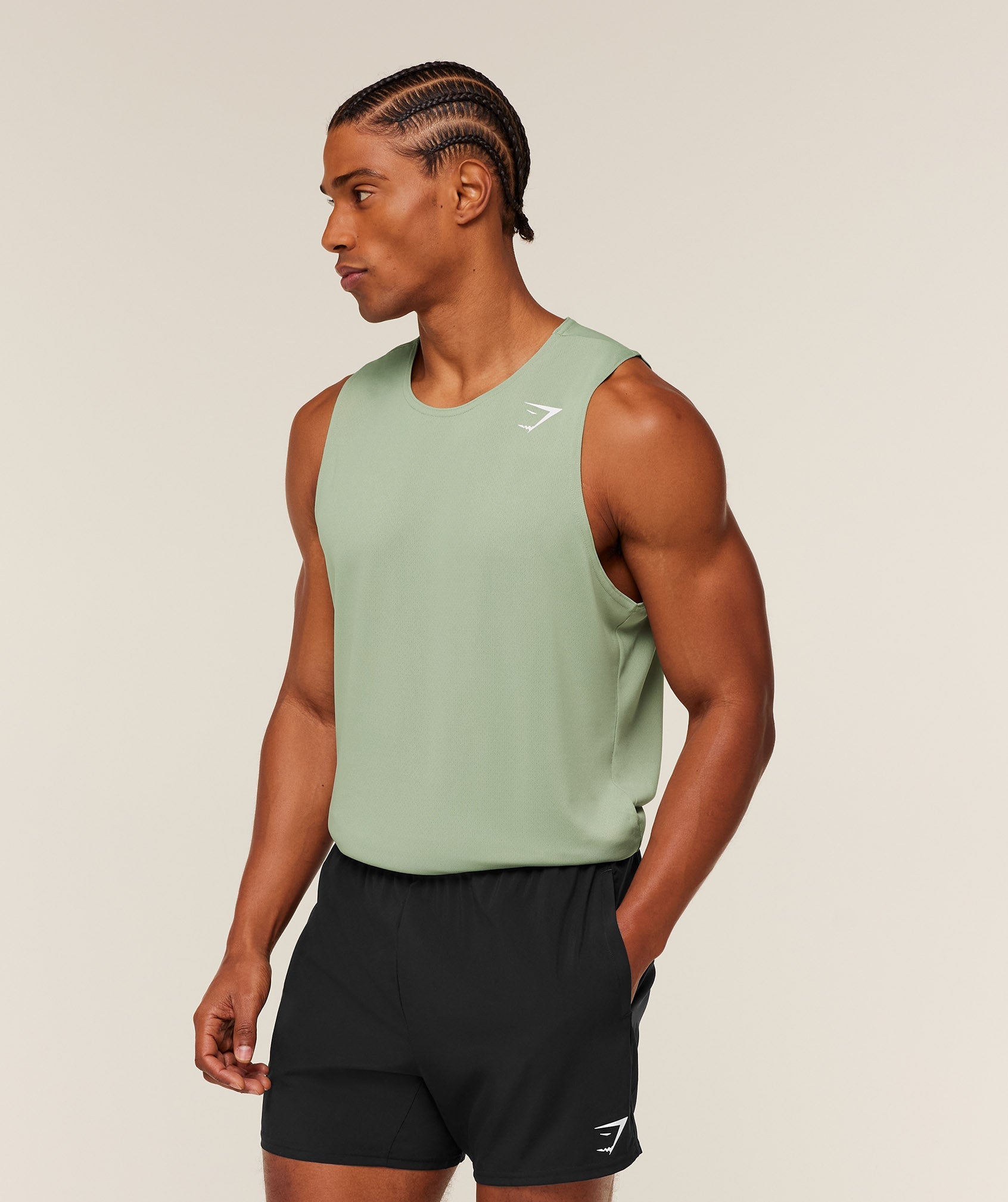 Gymshark Arrival Tank Gs Haze Green