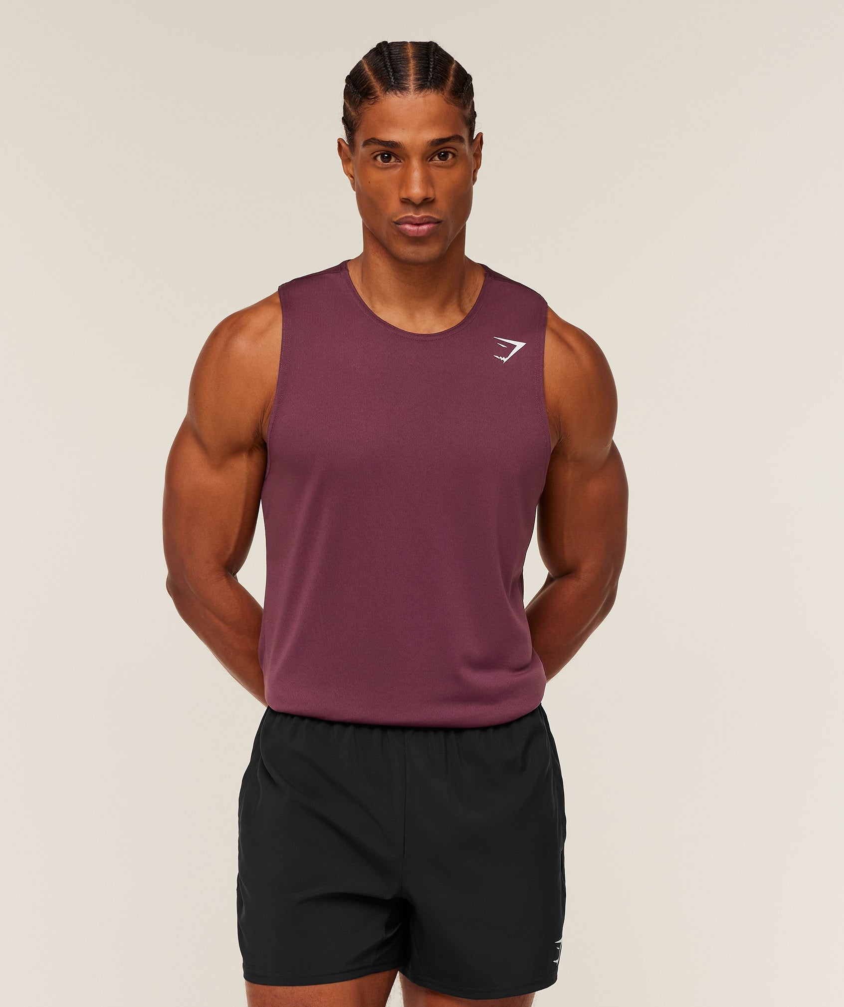 Gymshark Arrival Tank Gs Impact Burgundy