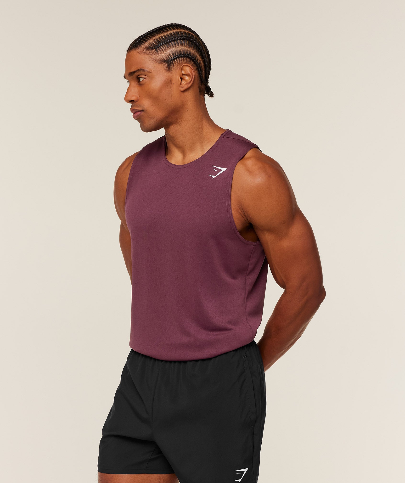 Gymshark Arrival Tank Gs Impact Burgundy