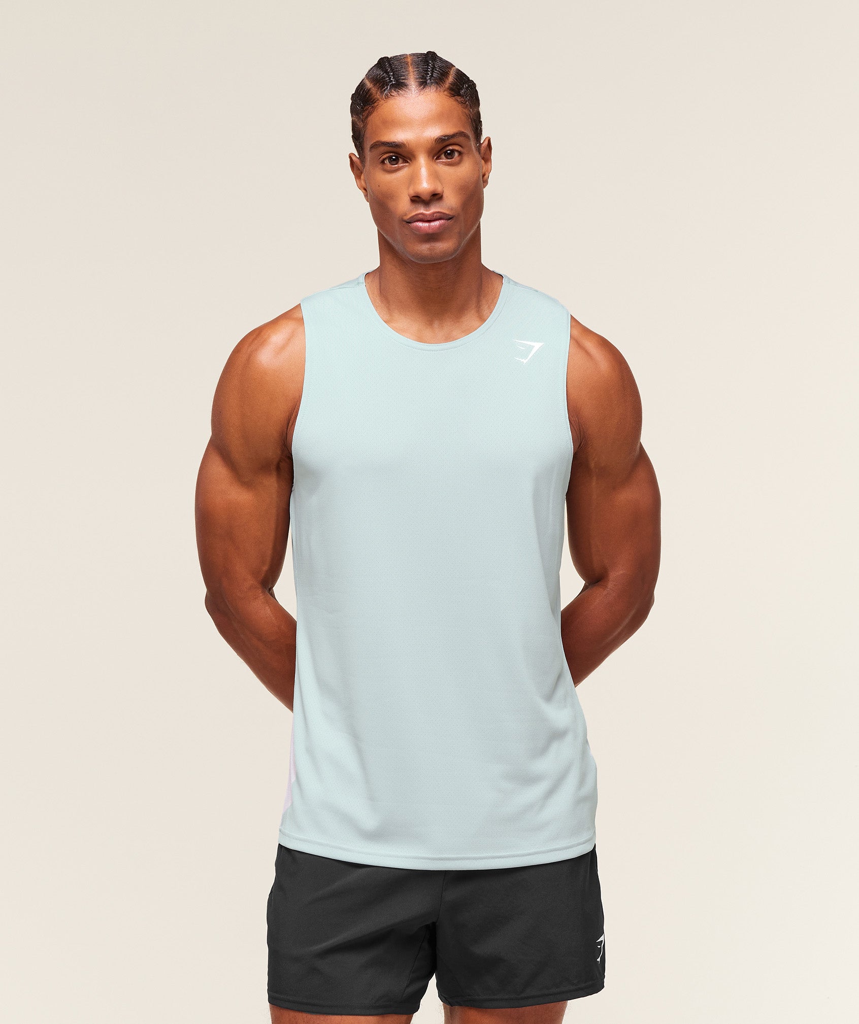 Gymshark Arrival Tank Smoke Blue