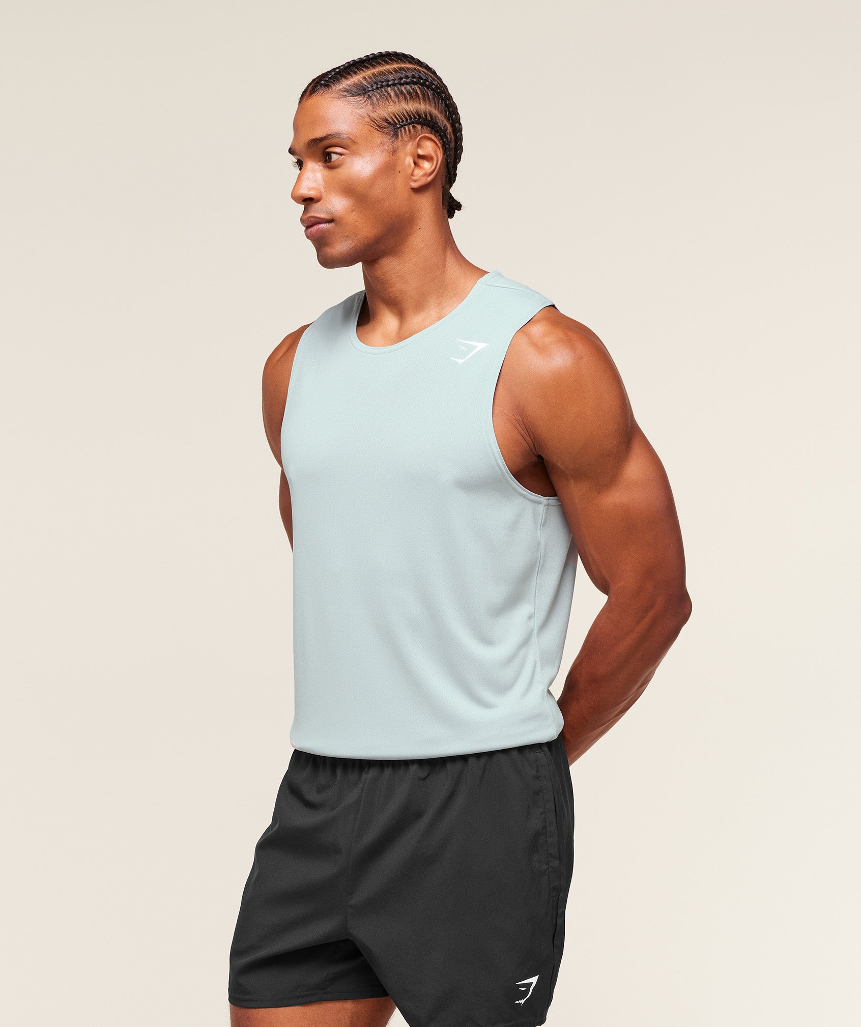 Gymshark Arrival Tank Smoke Blue