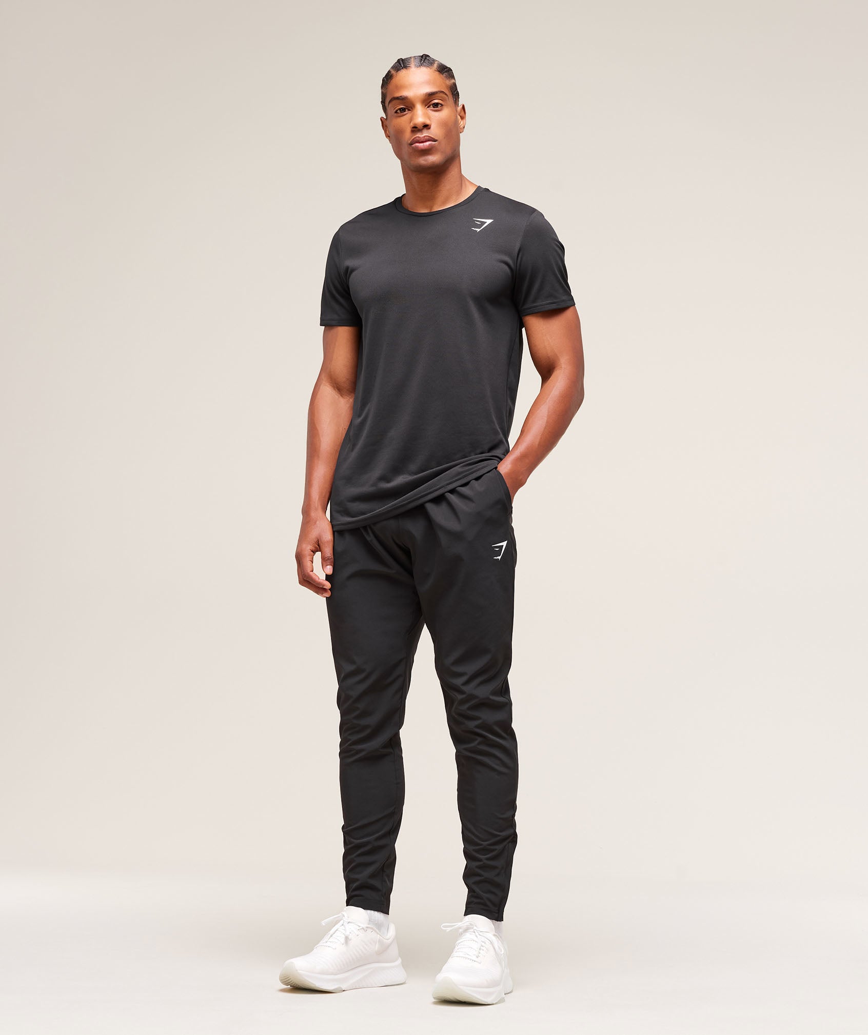 Gymshark Arrival Woven Tall Joggers Black
