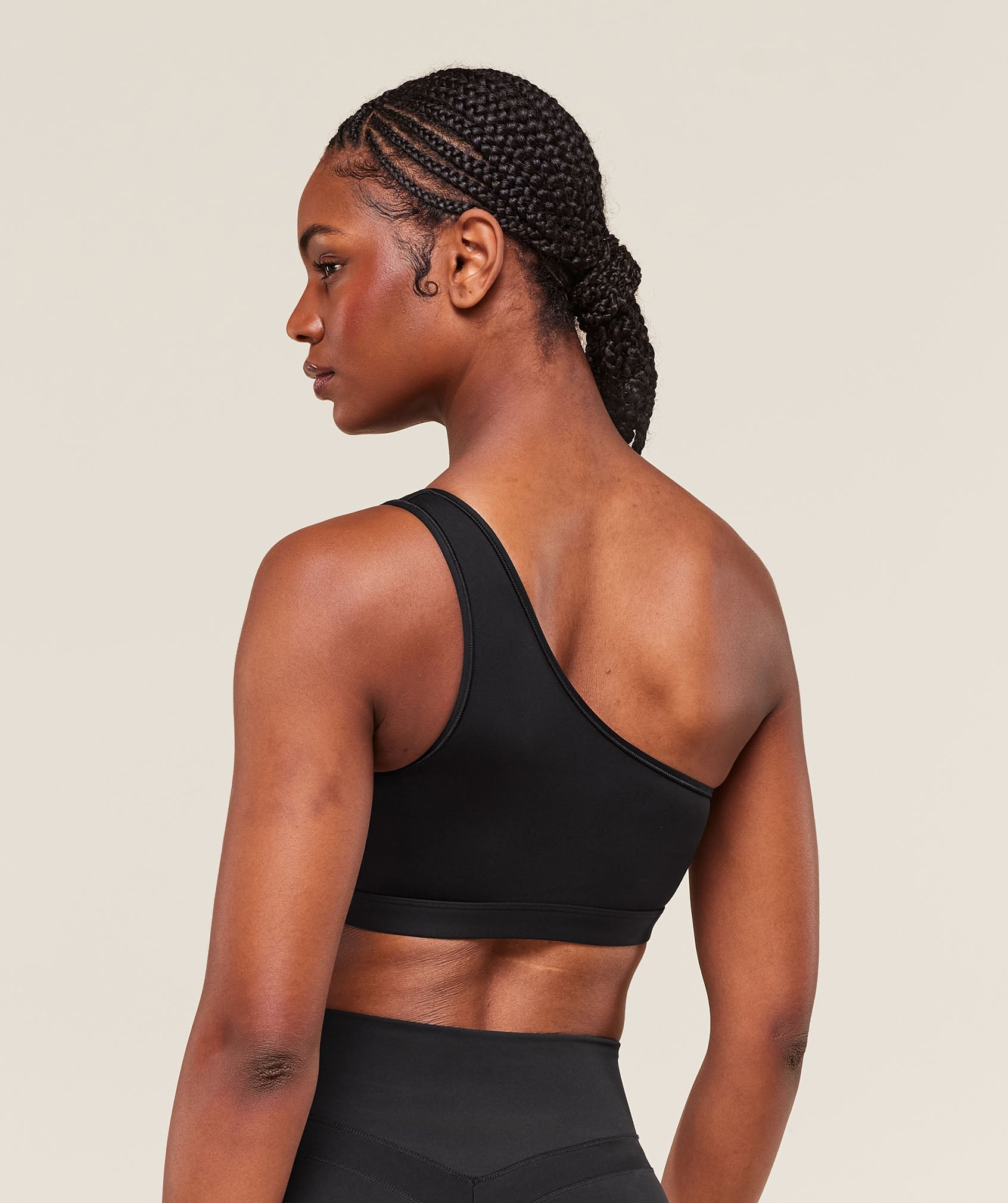 Women's Gymshark Asymmetric Sports Bra Black