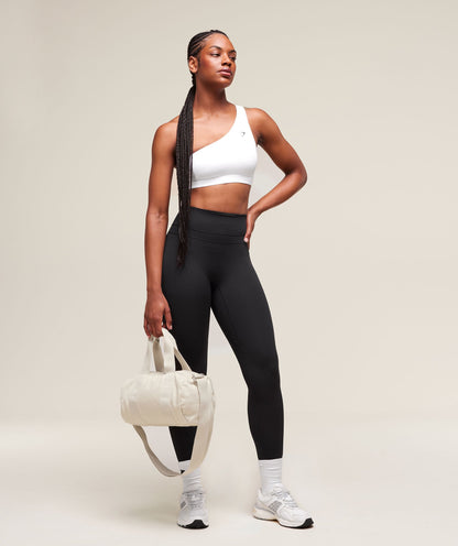 Women's Gymshark Asymmetric Sports Bra White
