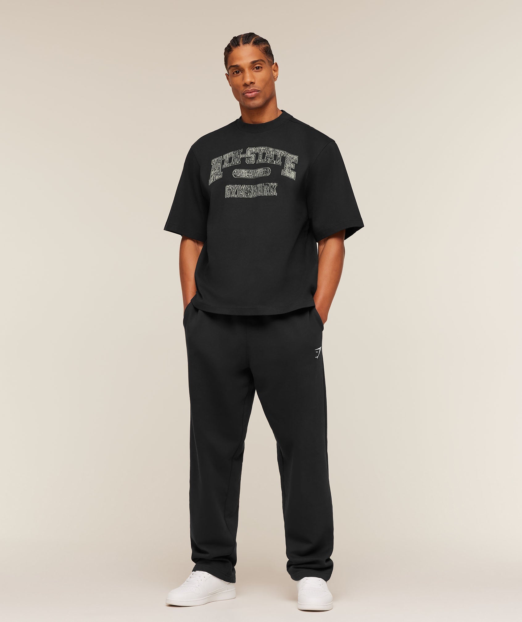 Gymshark Ath-State Graphic T-Shirt Black