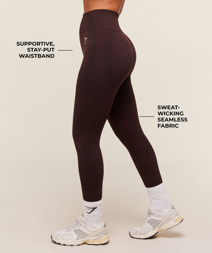 Women's Gymshark Vital Regular Leggings Rich Maroon