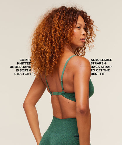 Women's Gymshark Vital Sports Bra Gs Lift Green