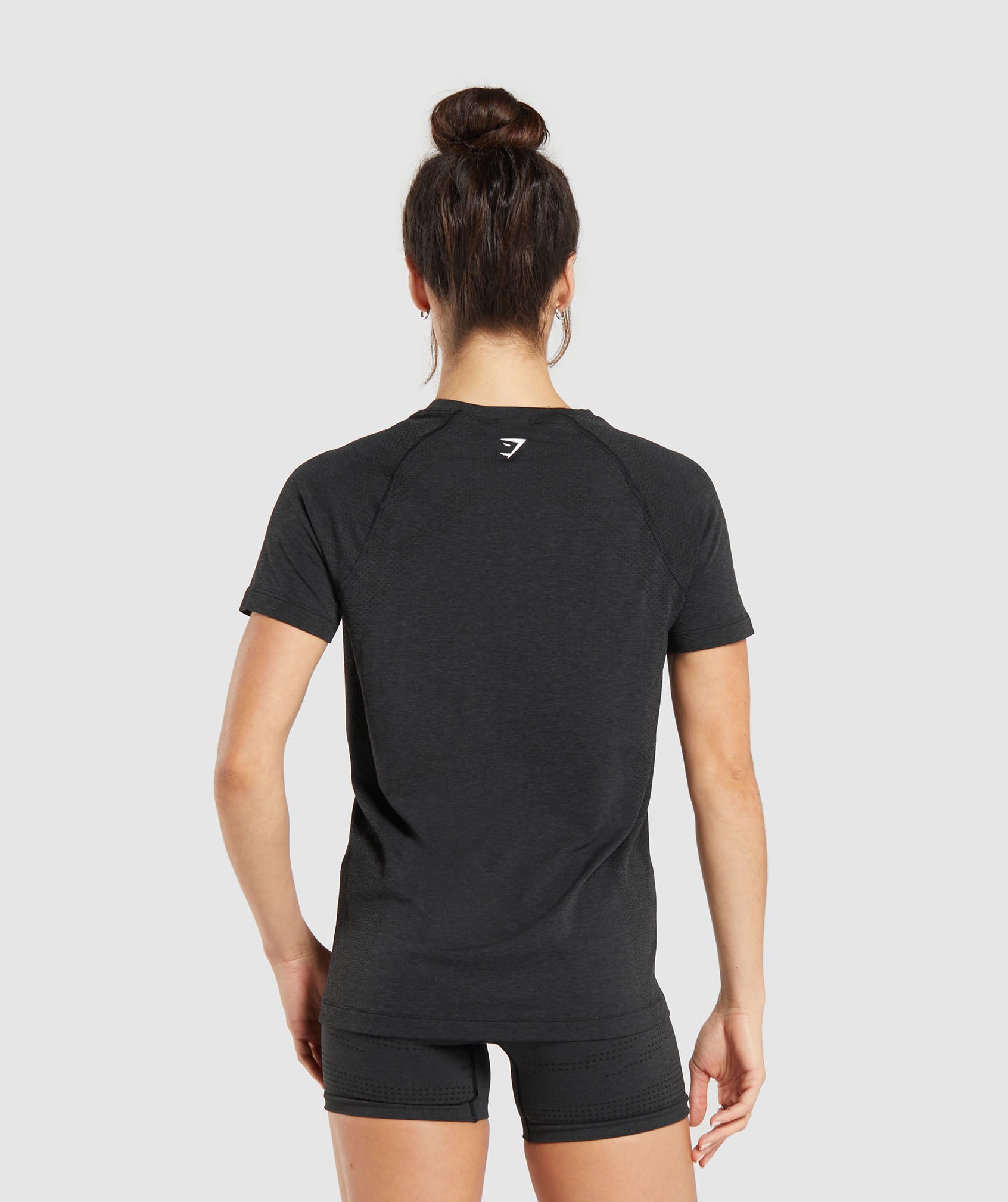 Women's Gymshark Vital Light T-Shirt Black Marl
