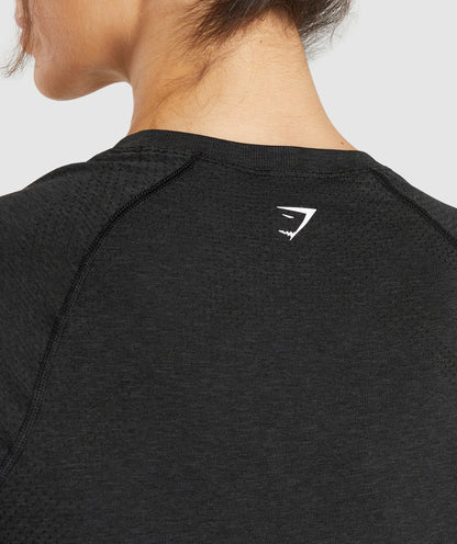 Women's Gymshark Vital Light T-Shirt Black Marl