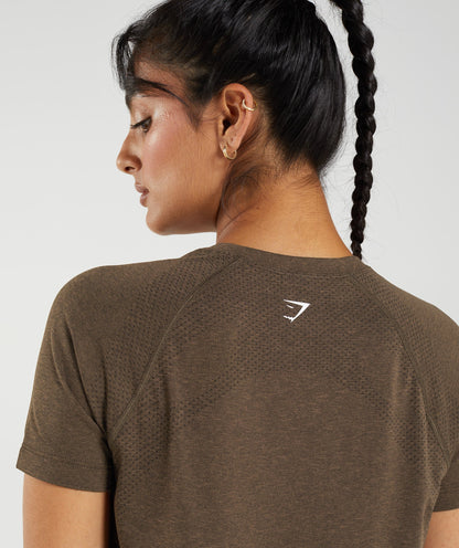 Women's Gymshark Vital Light T-Shirt Espresso Marl