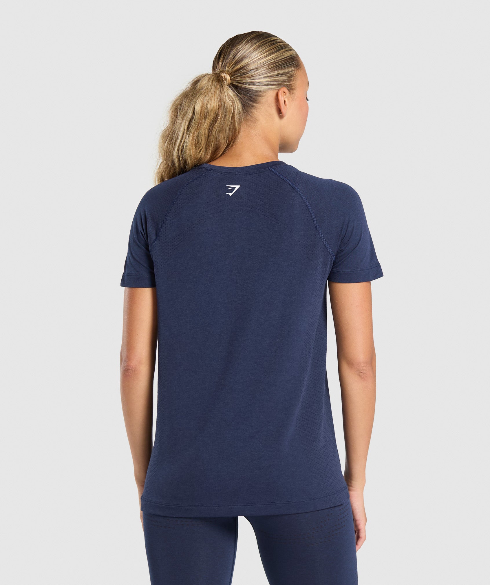 Women's Gymshark Vital Light T-Shirt Heavy Blue Marl