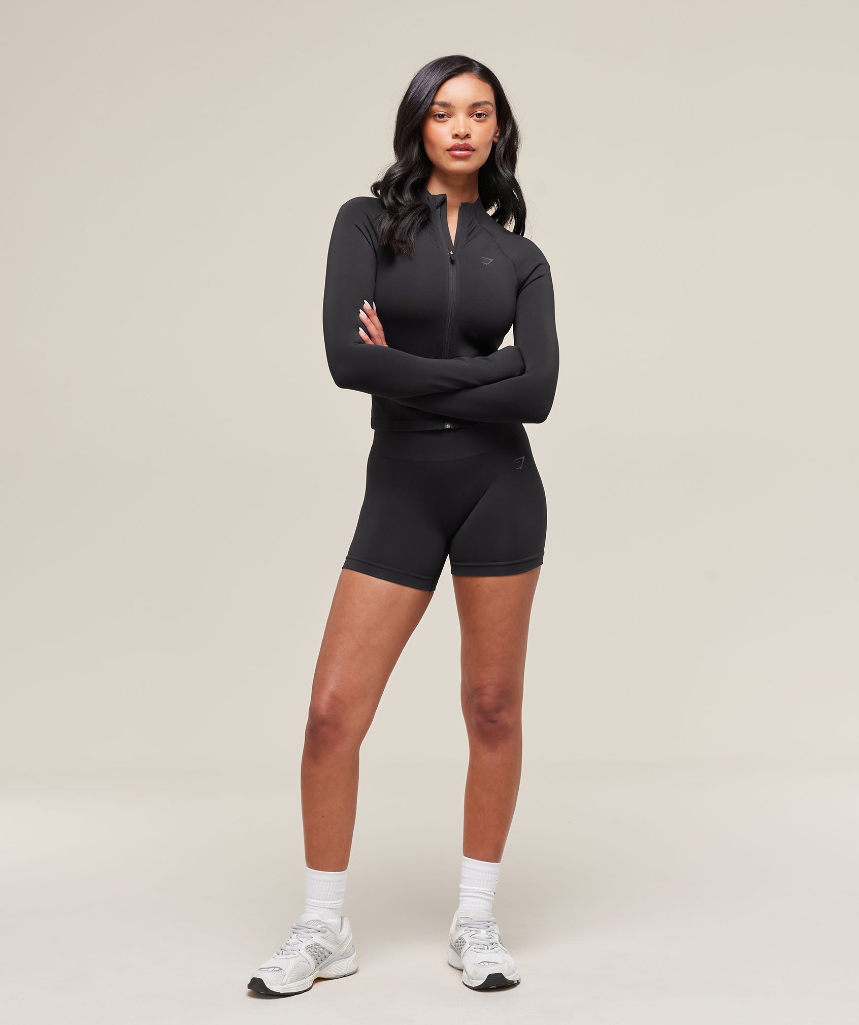 Women's Gymshark Soft Sculpt Zip Up Jacket Black