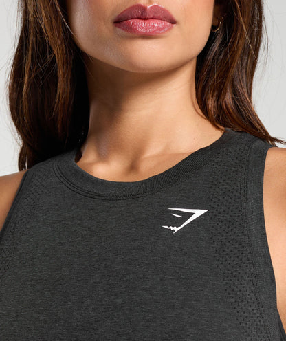 Women's Gymshark Vital Light Tank Black Marl
