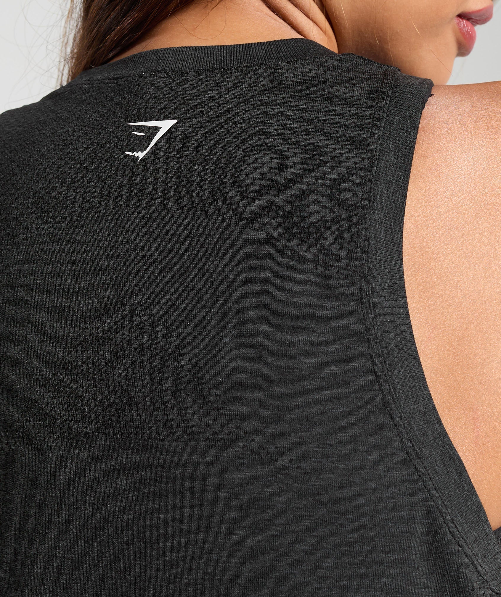 Women's Gymshark Vital Light Tank Black Marl