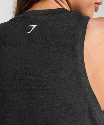 Women's Gymshark Vital Light Tank Black Marl