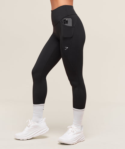 Women's Gymshark Running Pocket Leggings Black