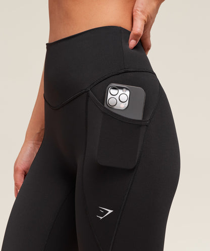 Women's Gymshark Running Pocket Leggings Black