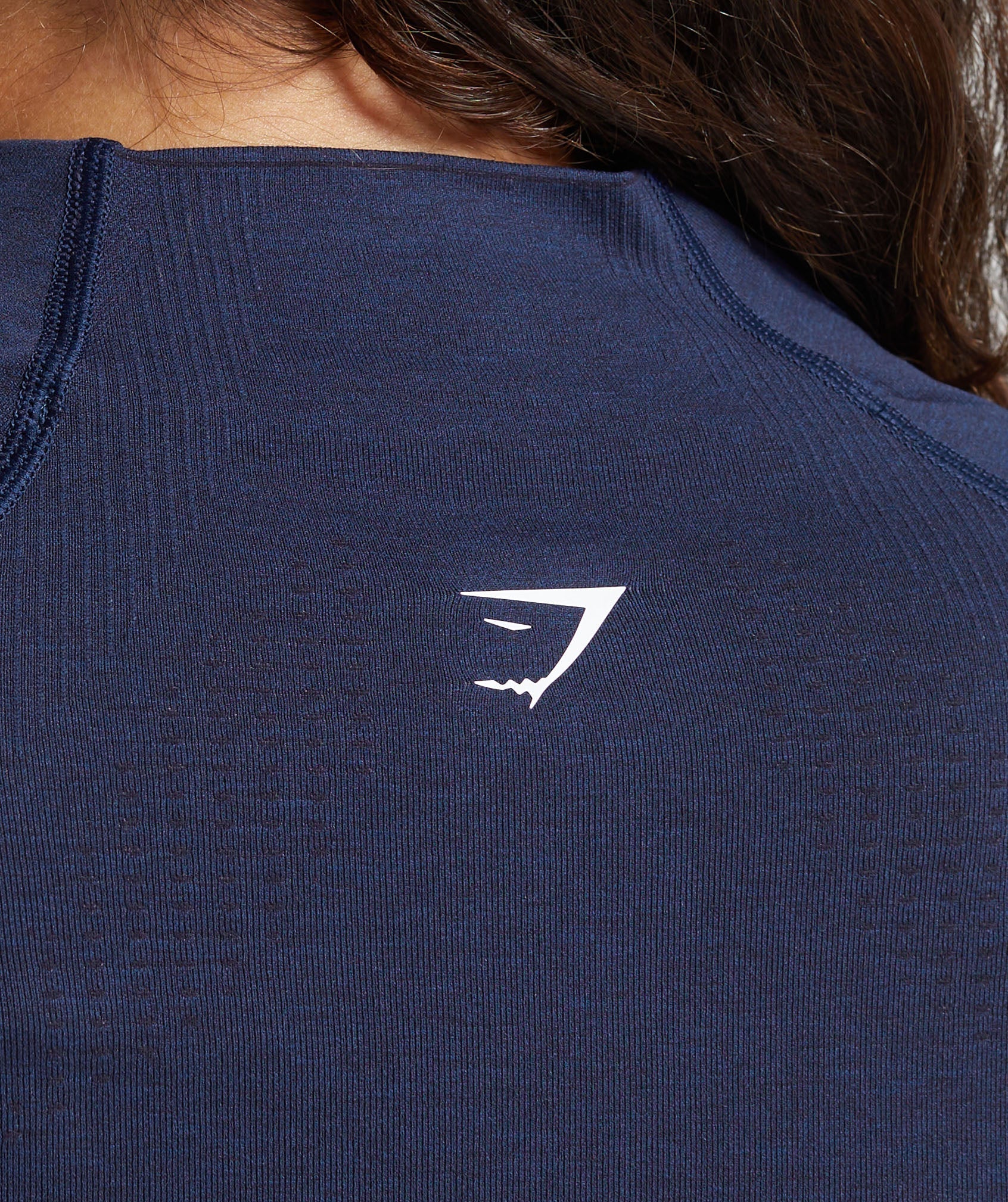 Women's Gymshark Vital Midi Zip Up Jacket Heavy Blue Marl