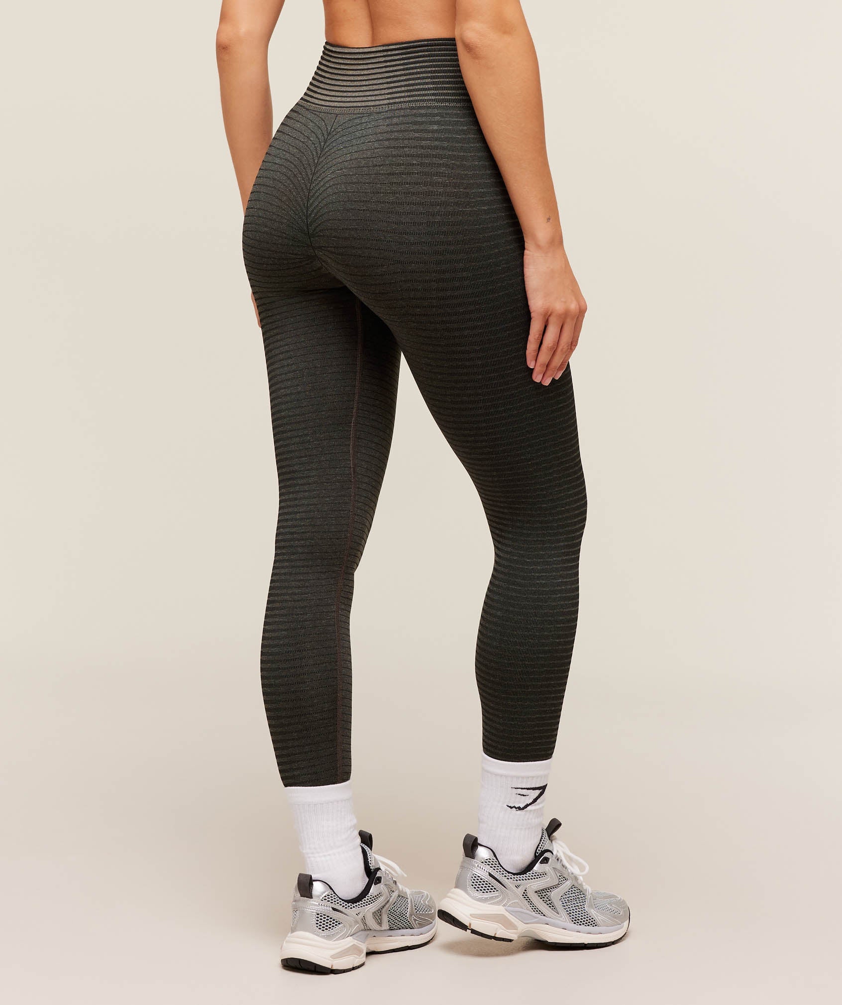 Women's Gymshark Sport Seamless Leggings Camo Brown