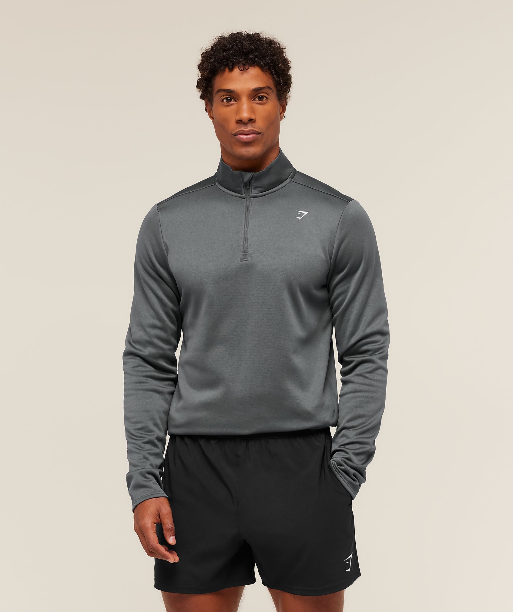 Gymshark Training 1/4 Zip Graphite Grey