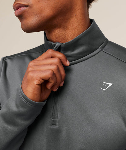 Gymshark Training 1/4 Zip Graphite Grey