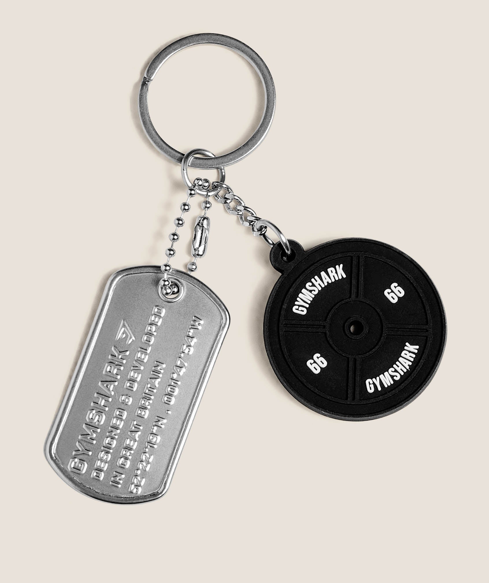 Women's Gymshark Weight Plate Charm Black