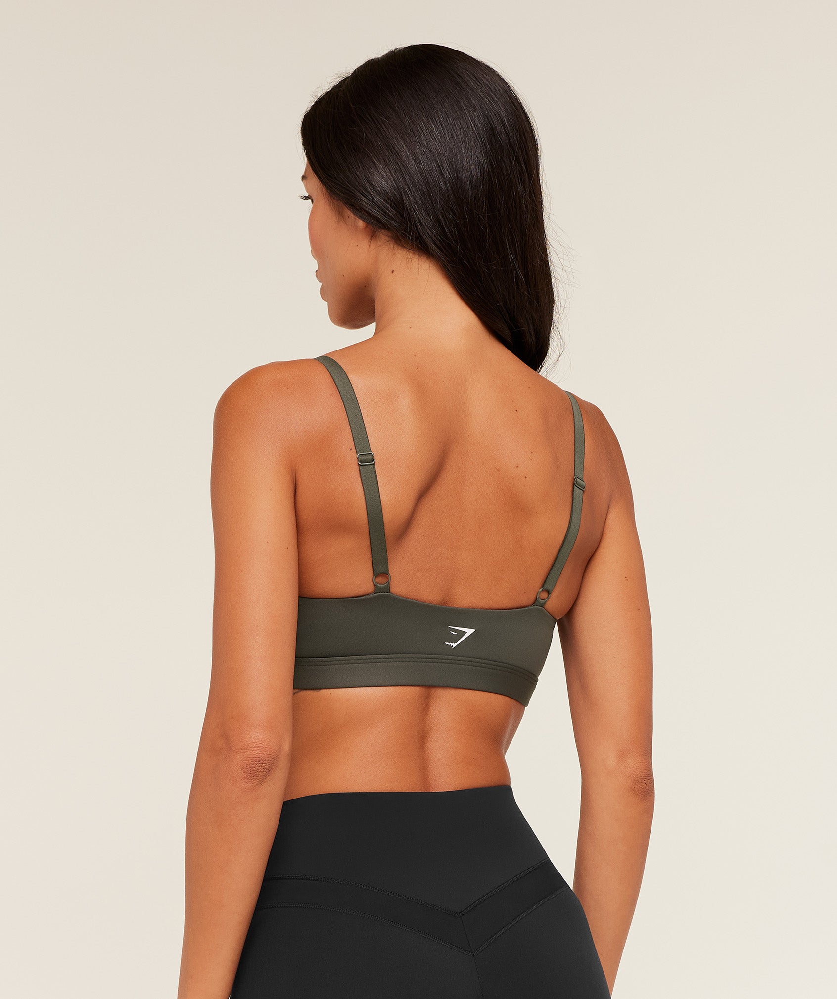 Women's Gymshark Balcony Peekaboo Sports Bra Gs Strength Green