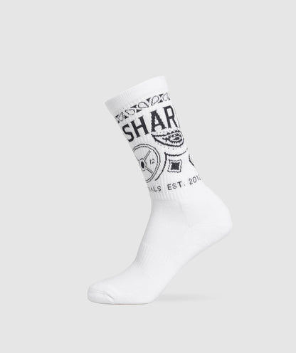 Gymshark Bandana Crew Sock White