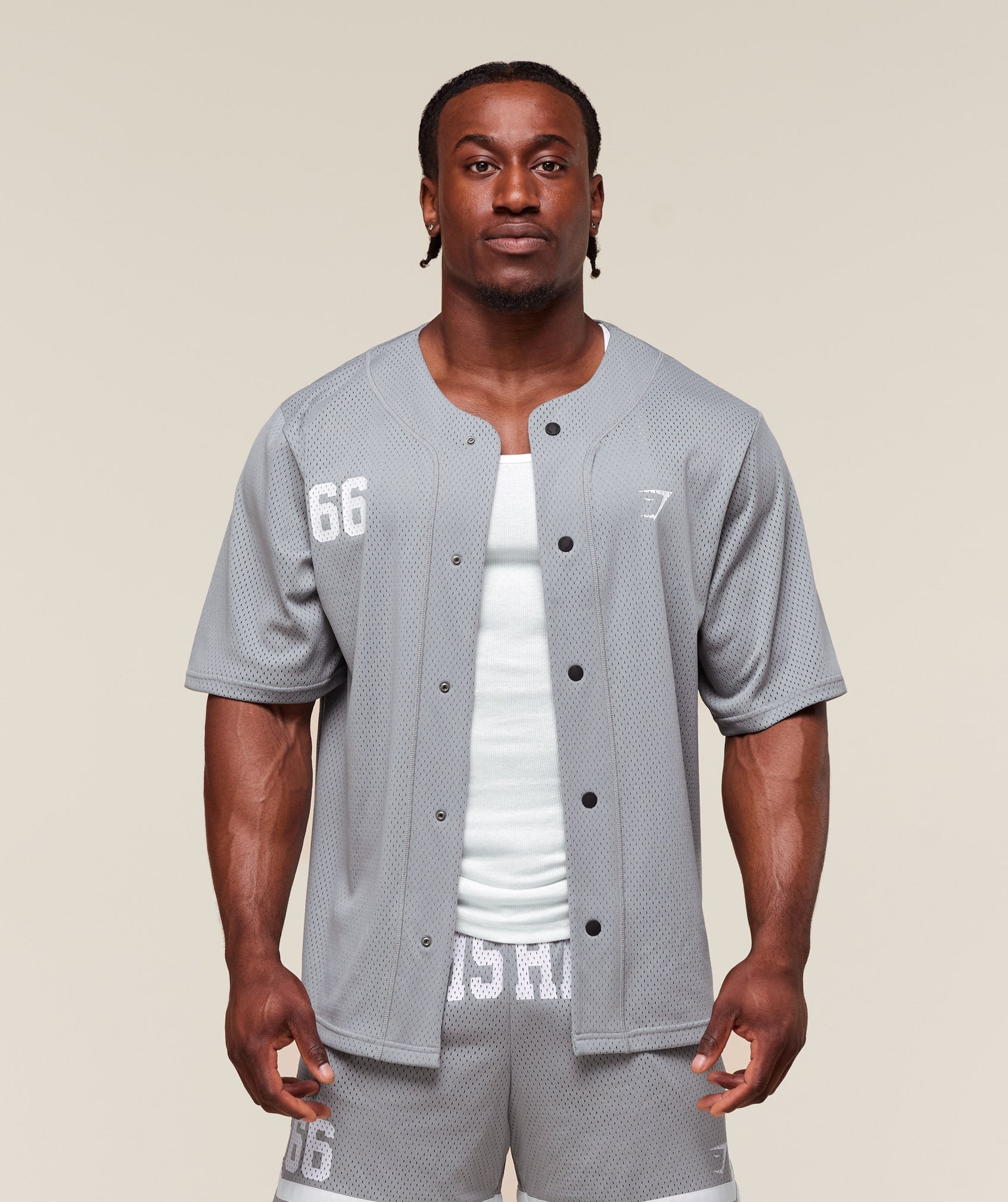 Gymshark Sports Jersey Denim Grey