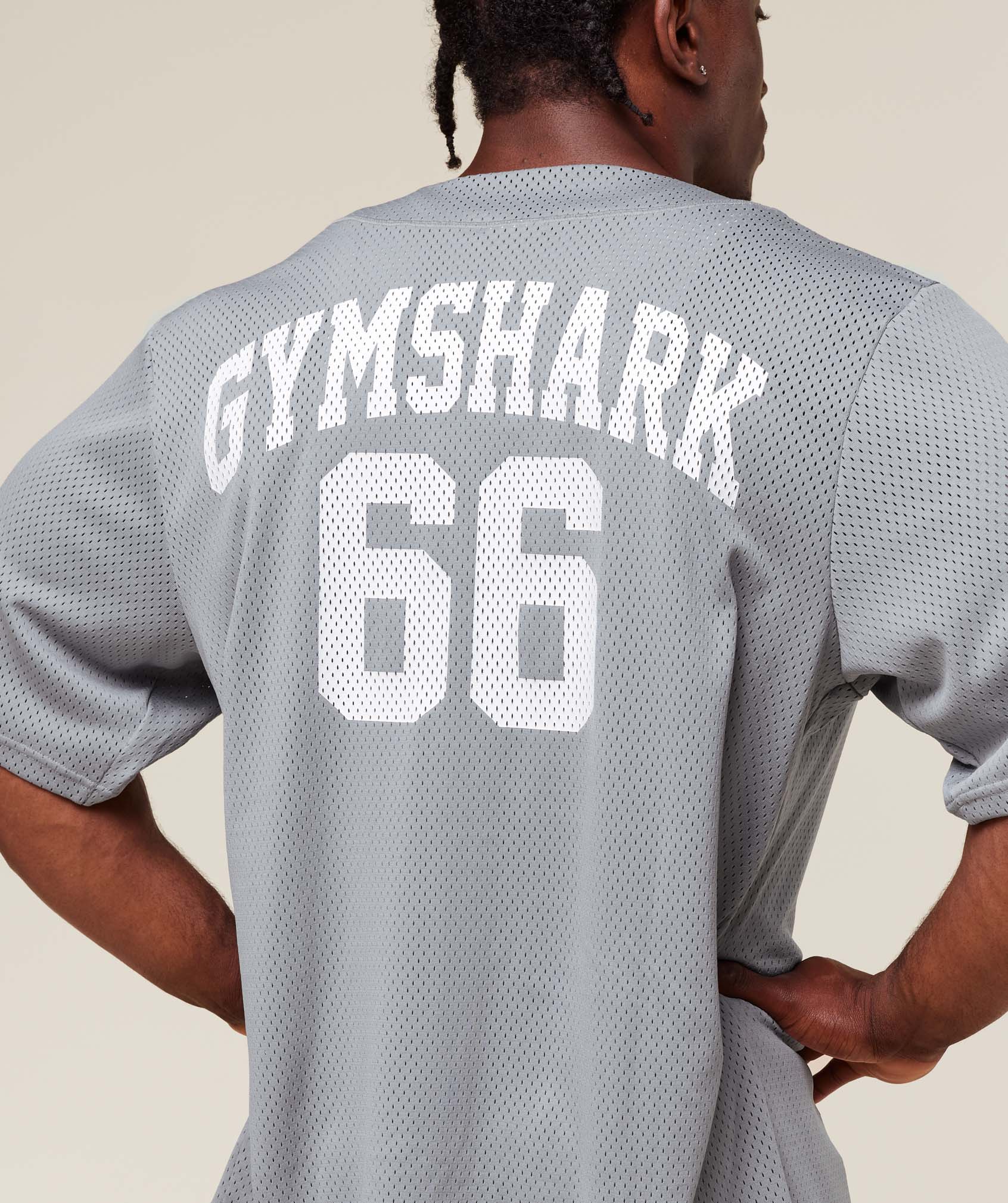 Gymshark Sports Jersey Denim Grey