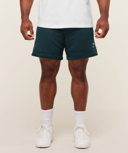 Gymshark Campus Mesh Shorts Deep Petrol Blue