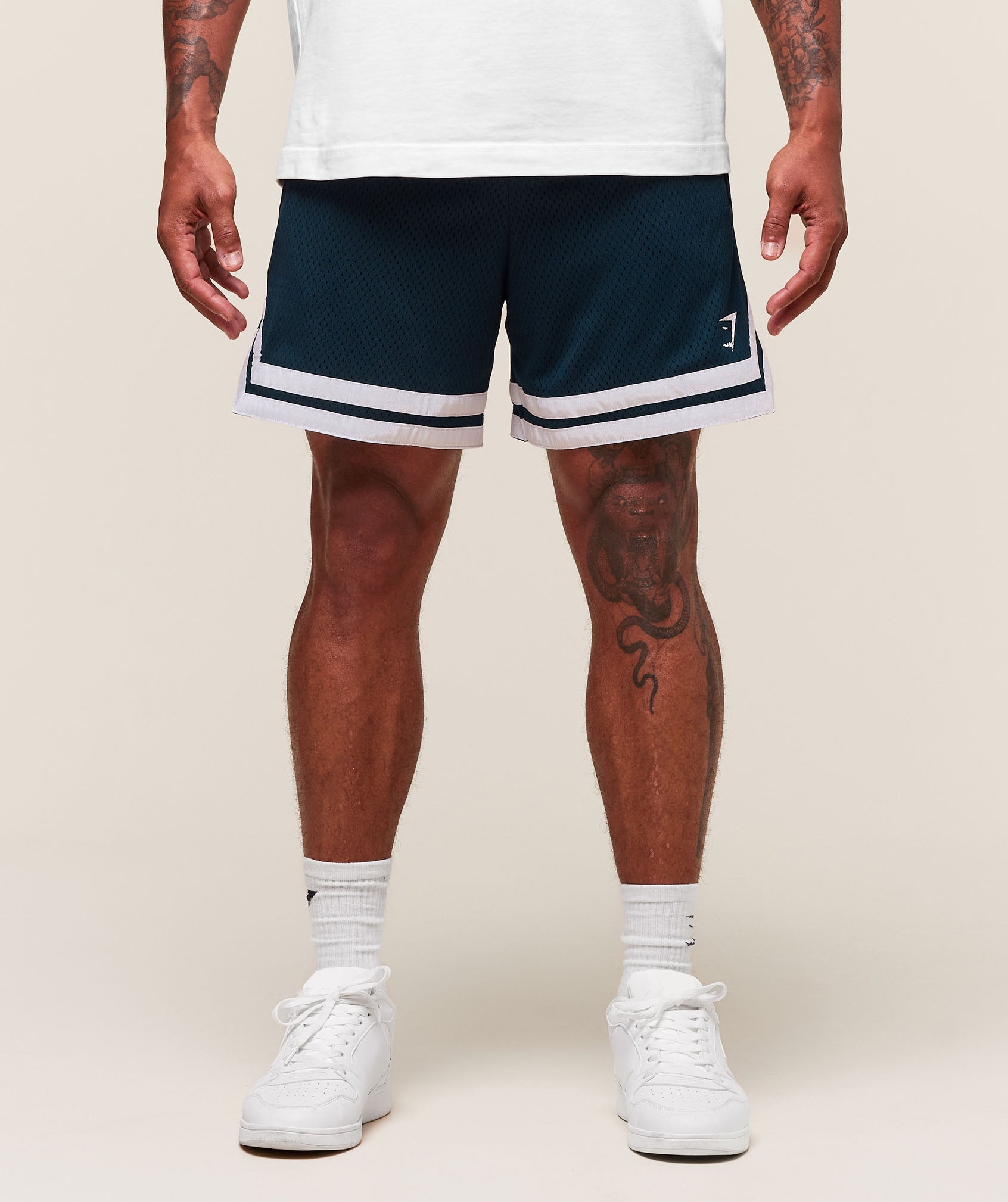 Gymshark Varsity Mesh Shorts Navy