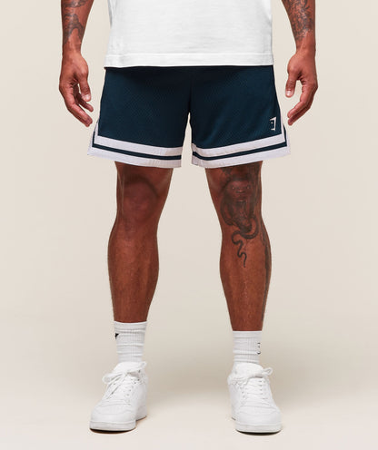 Gymshark Varsity Mesh Shorts Navy