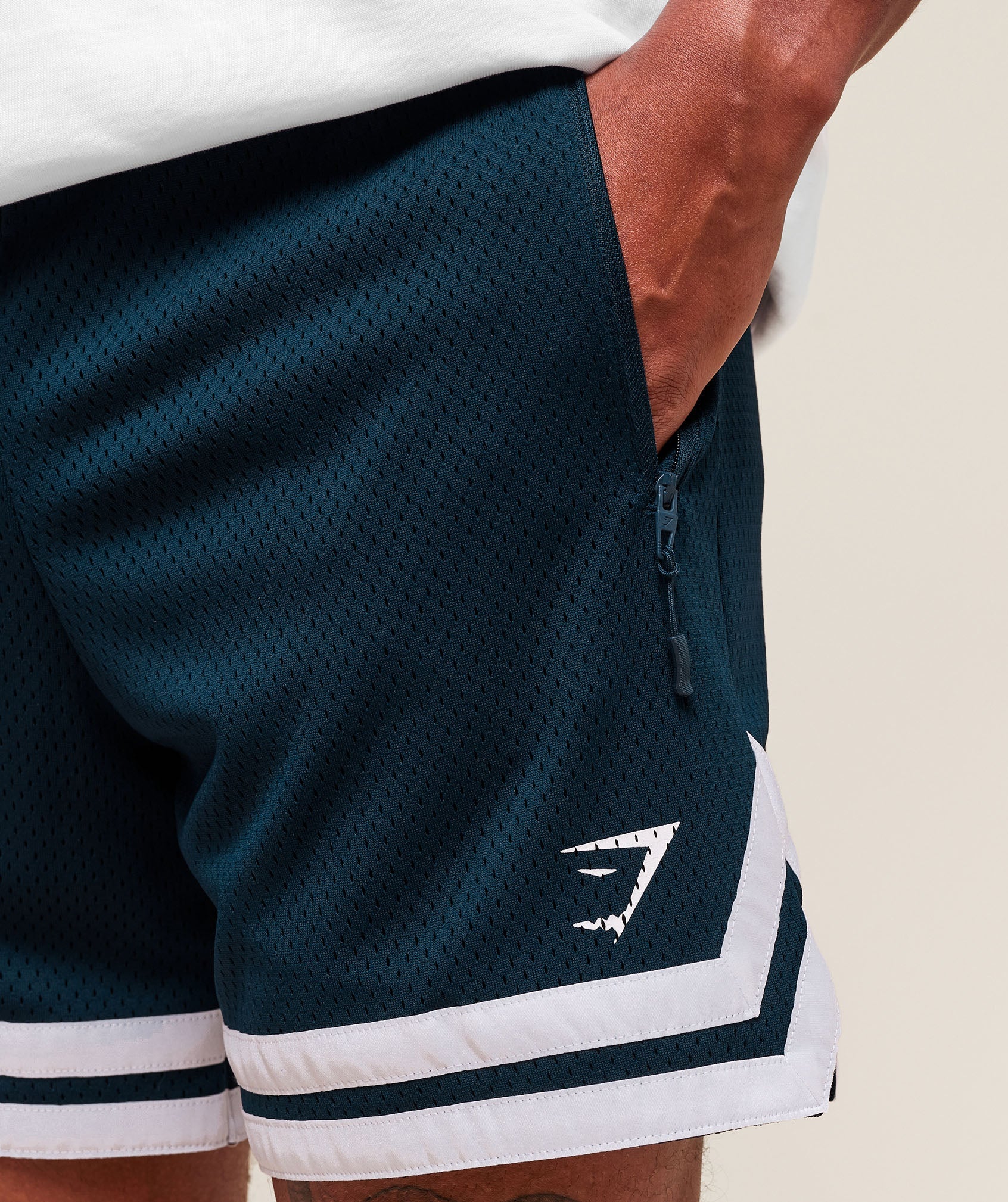 Gymshark Varsity Mesh Shorts Navy
