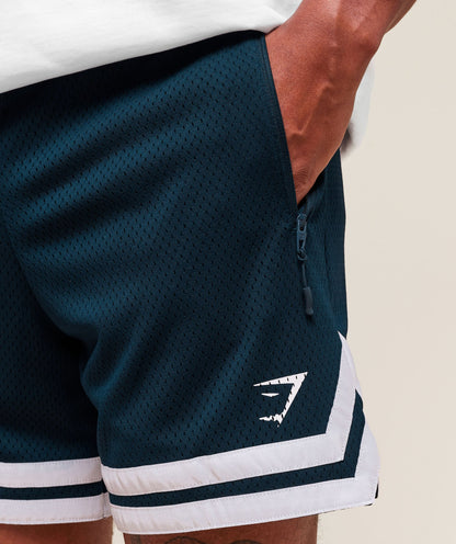Gymshark Varsity Mesh Shorts Navy