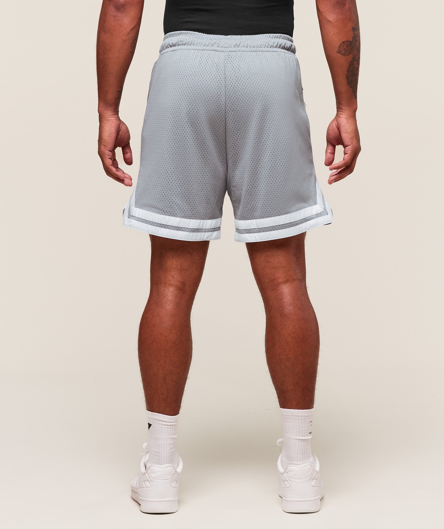 Gymshark Varsity Mesh Shorts Denim Grey