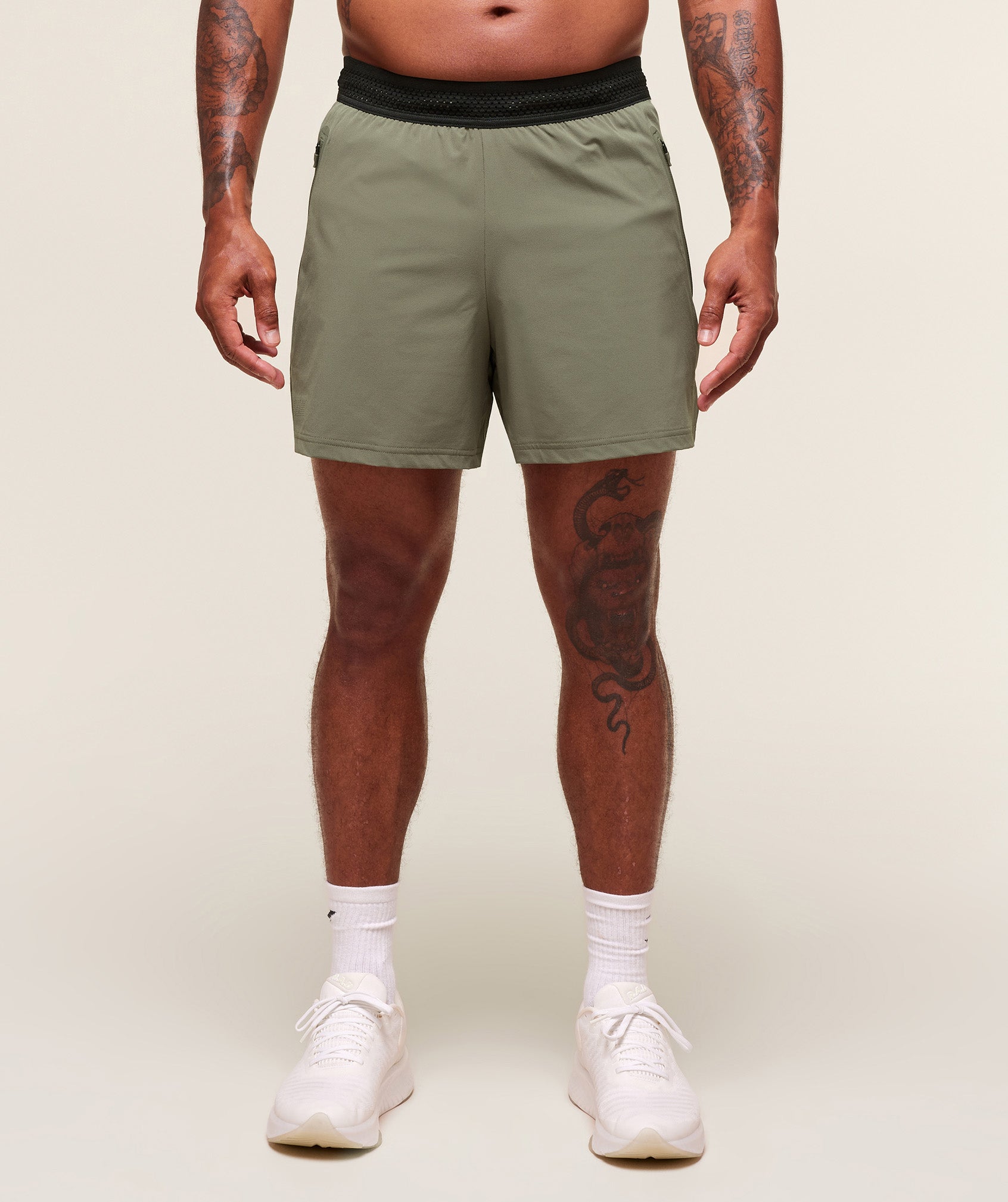 Gymshark Fit Elite 5" Shorts Base Green