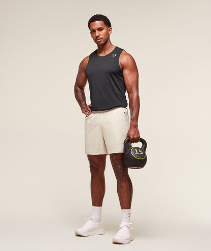 Gymshark Fit Elite 5" Shorts Oat White