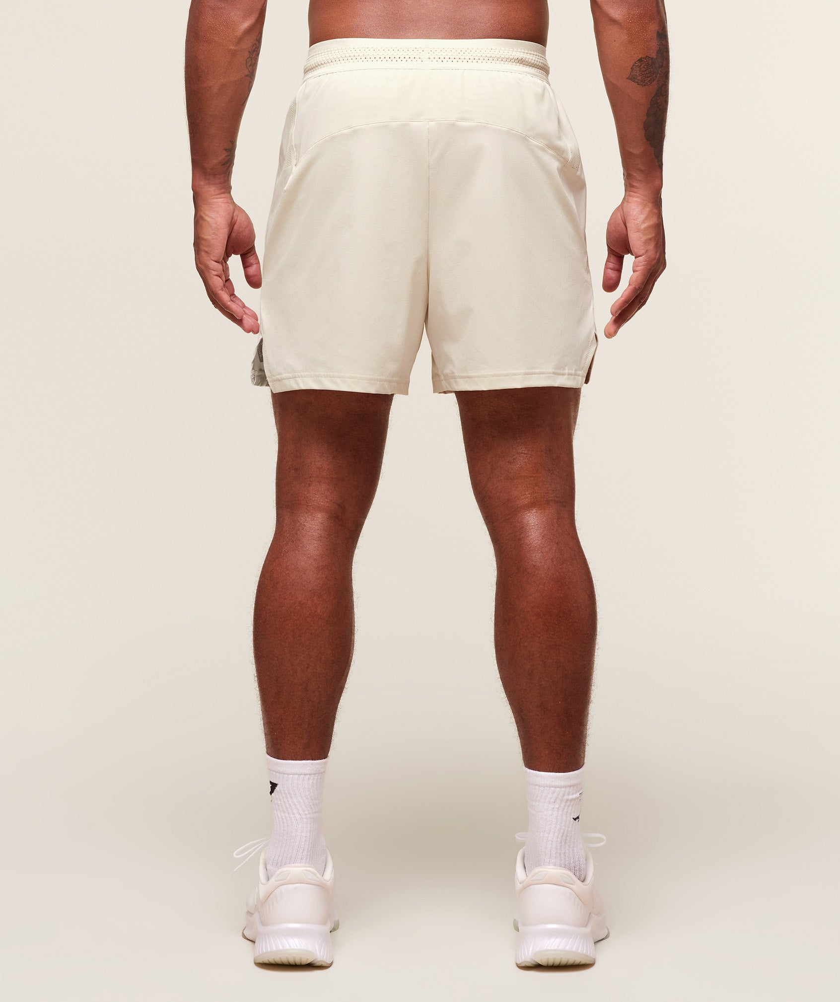 Gymshark Fit Elite 5" Shorts Oat White