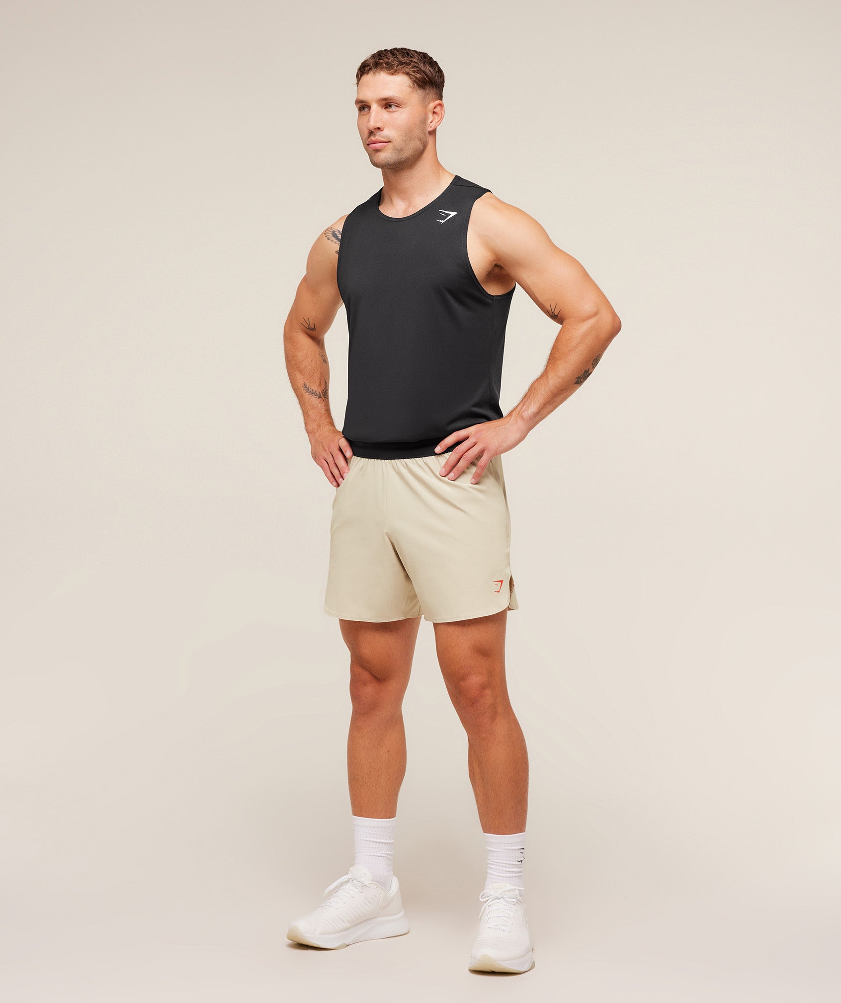 Gymshark Fit Repeat 6" Shorts Pebble Grey