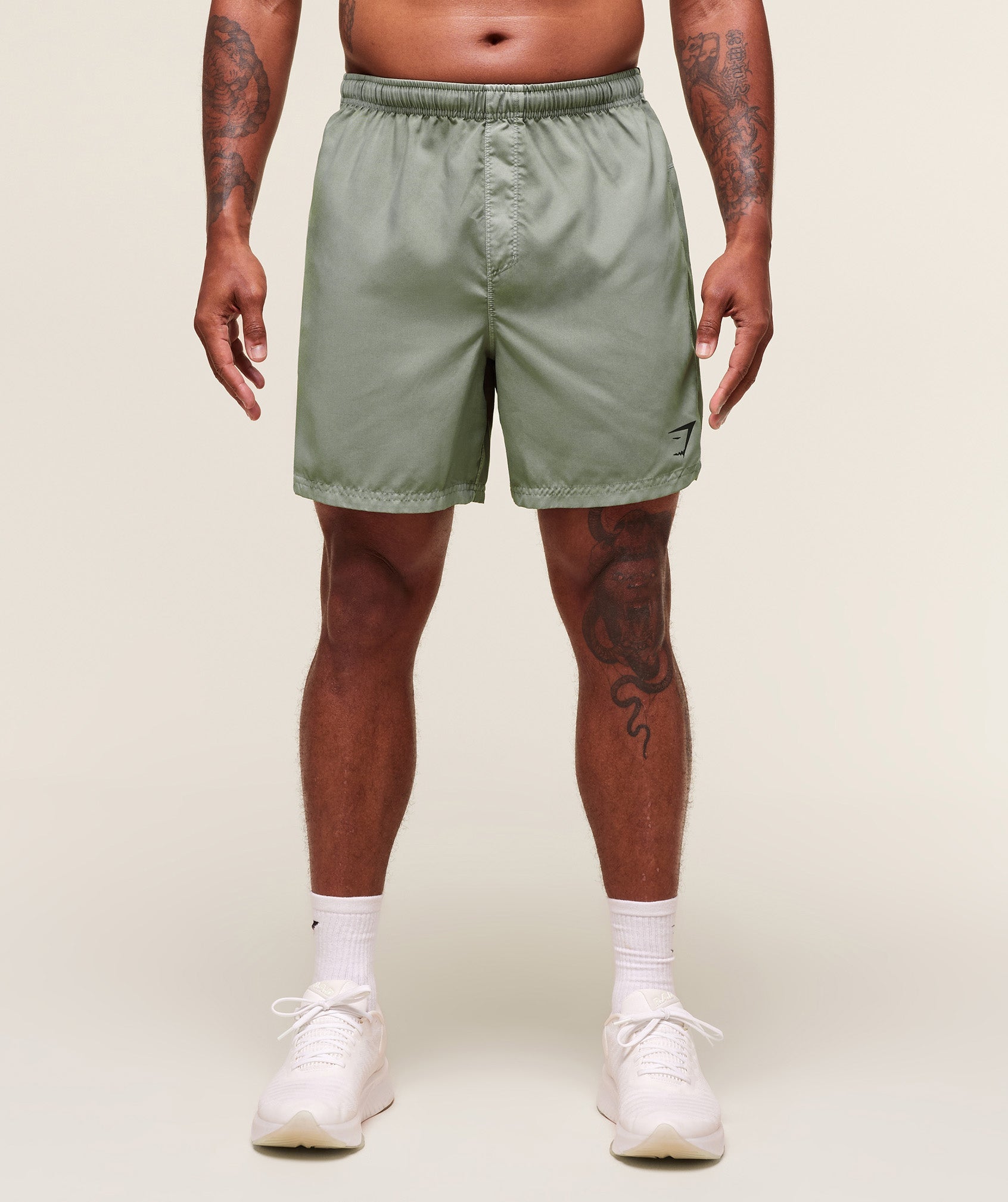 Gymshark Fit Light 7" Shorts Strength Green