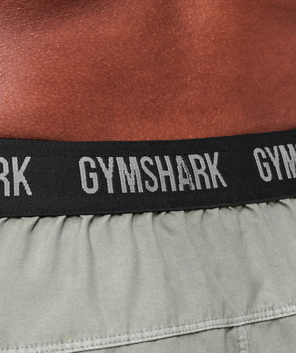 Gymshark Fit Light 7" Shorts Strength Green