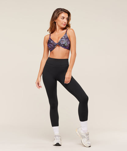 Women's Gymshark Printed Twist Front Bralette Morning Blue