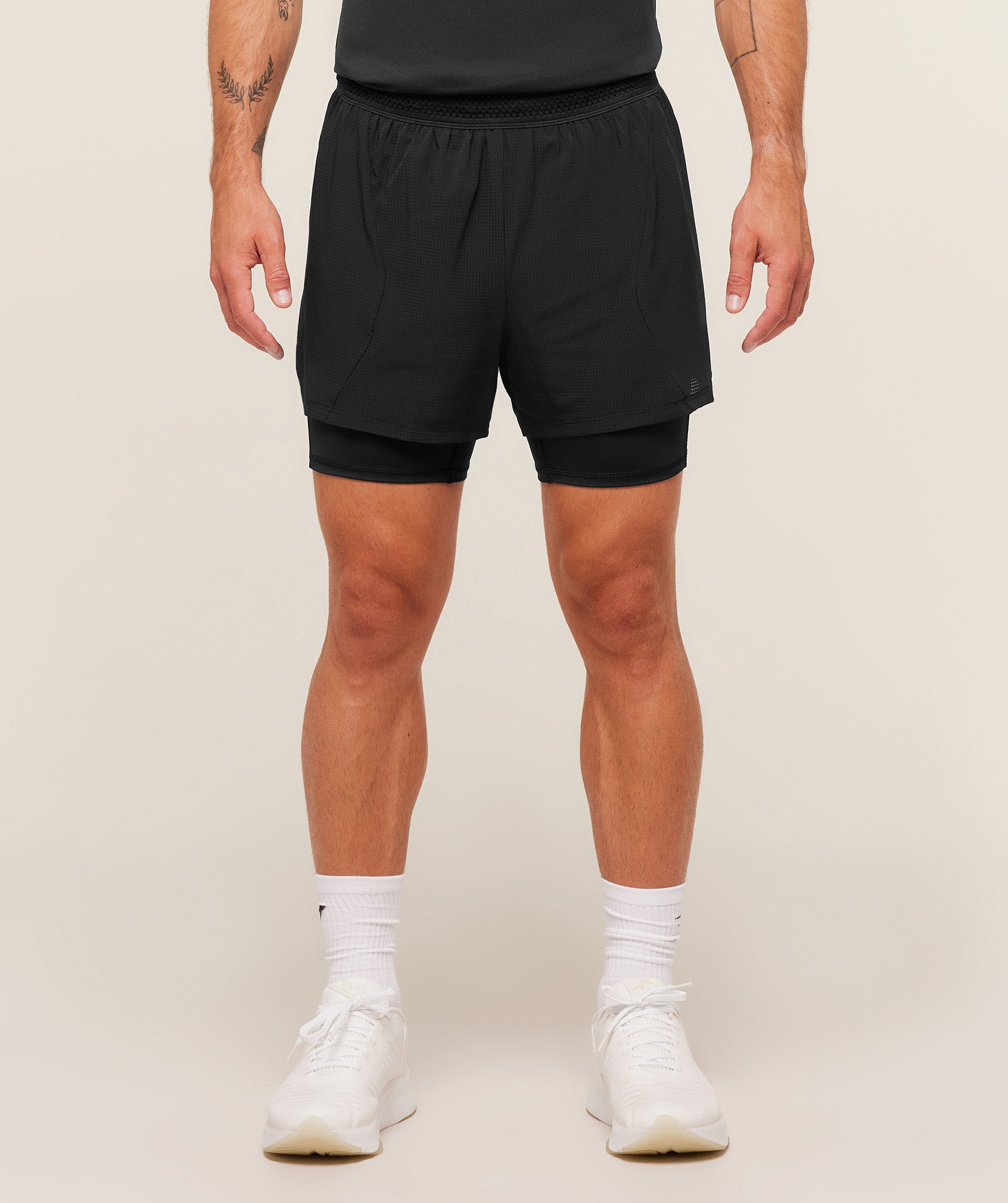 Gymshark Running 4" 2In1 Shorts Black