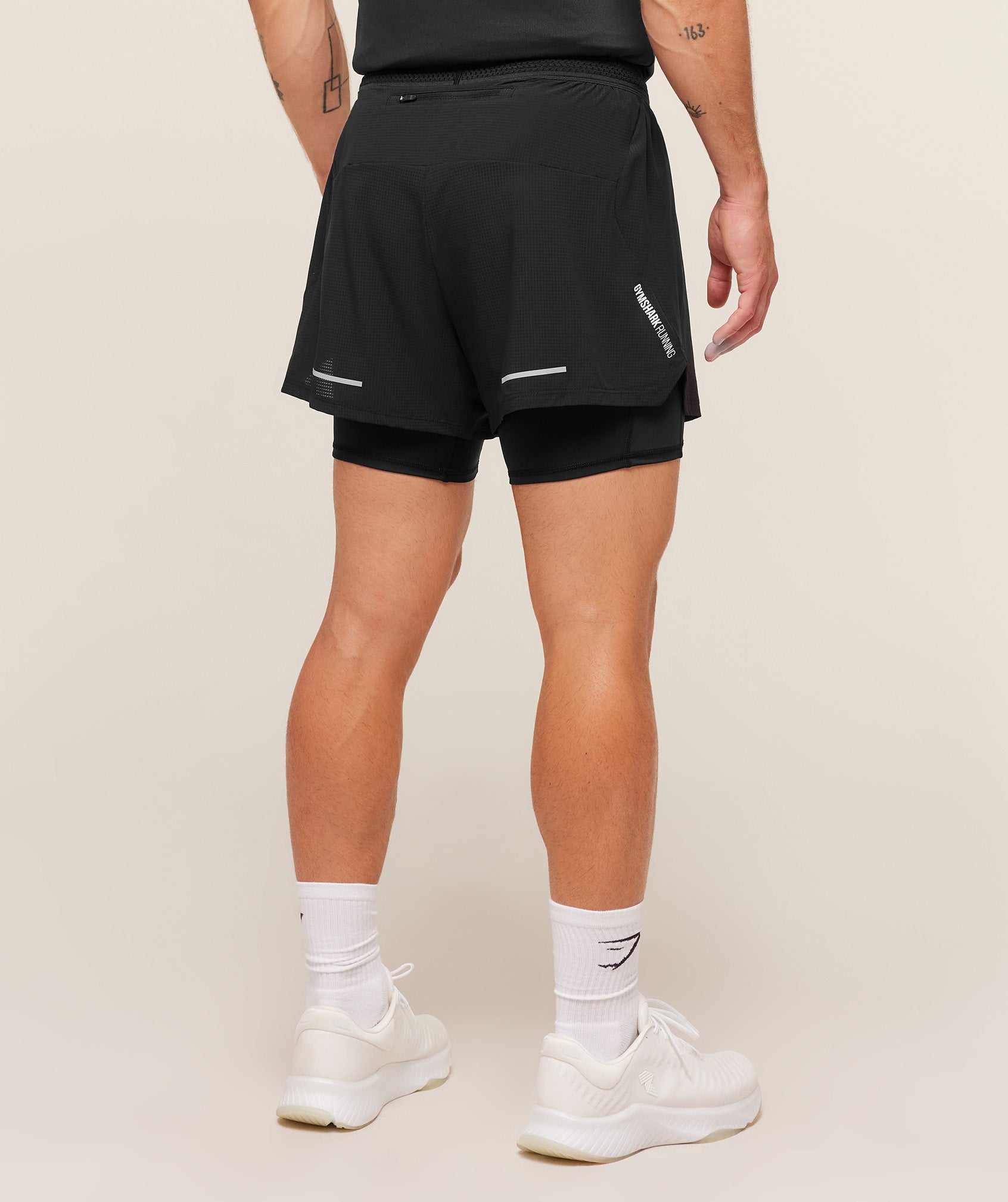 Gymshark Running 4" 2In1 Shorts Black